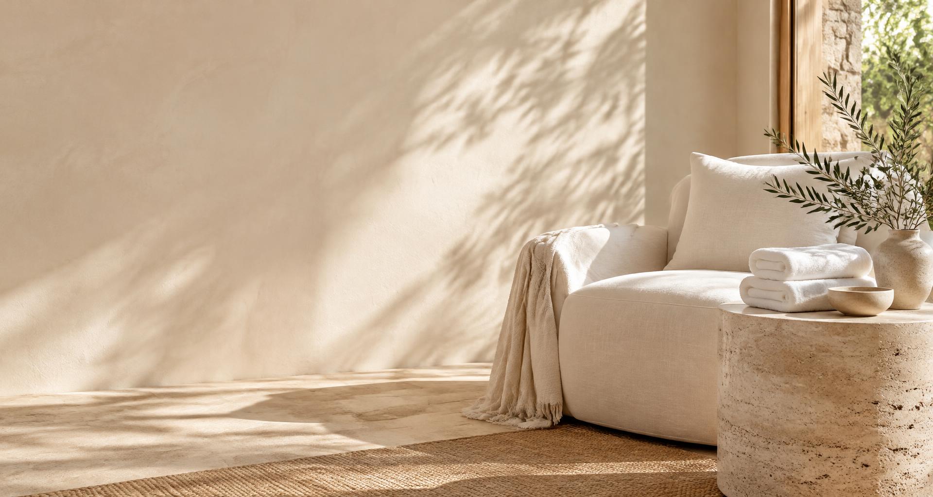 A peaceful, sunlit space for an everyday self-care moment